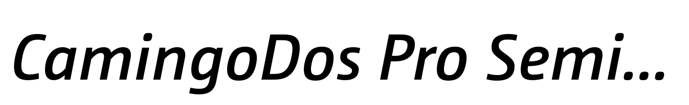 CamingoDos Pro Semi Bold Italic